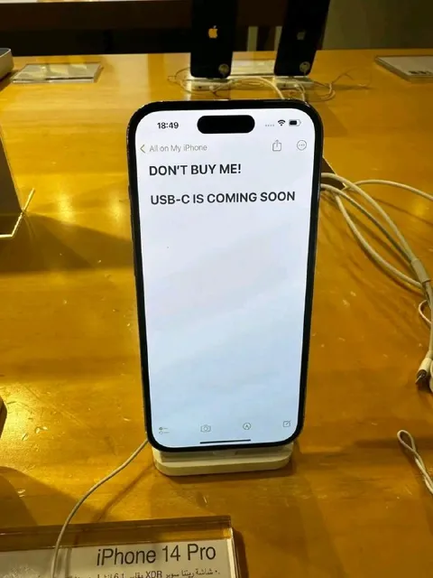 iPhone Begs for USB-C