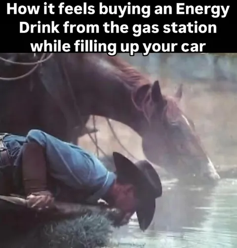 Energy Drink at the Gas Station