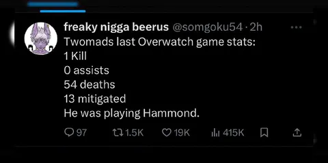 Hammond Overwatch Game Stats