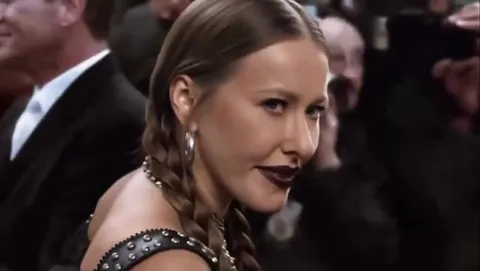 Goth Girl Stares at the Camera