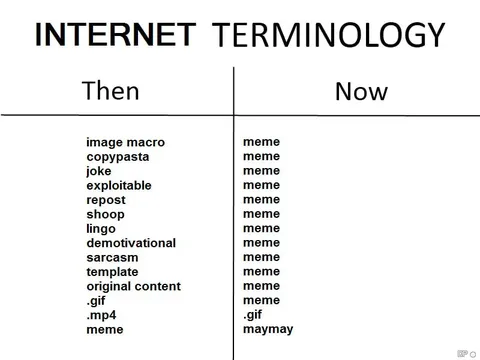 Internet Terminology Then and Now