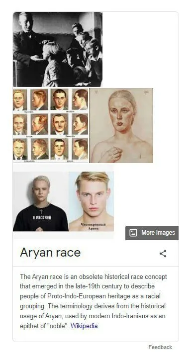 Aryan Race Search Result