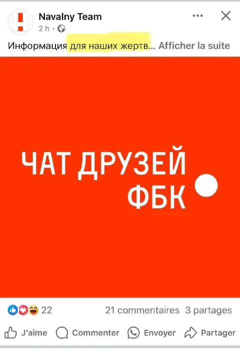 Чат друзей ФБК