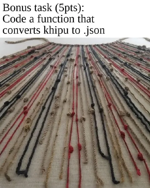 Convert Khipu to JSON
