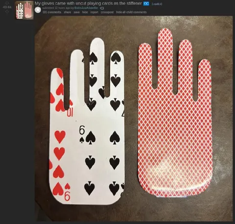 Playing Card Glove