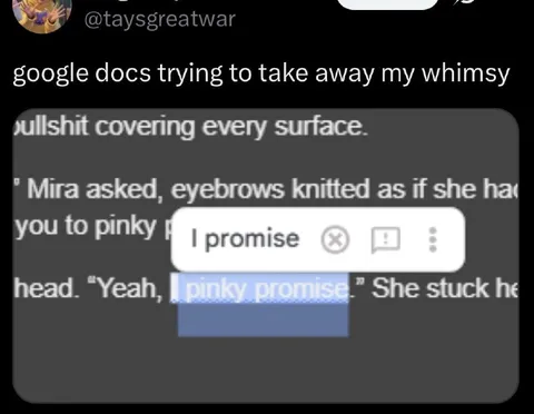 Google Docs Steals My Whimsy