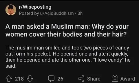 Muslim Man Explains Modesty With Candy
