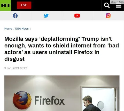 Firefox users uninstall in disgust
