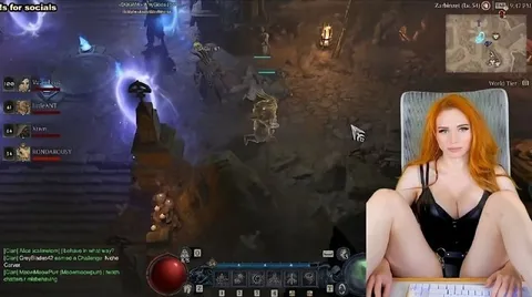 Gamer Plays While Streamer Watches