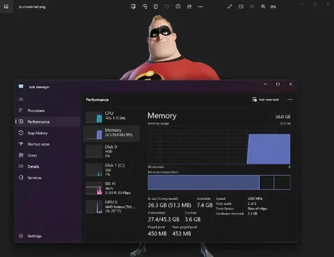 Mr Incredible Using All the Memory