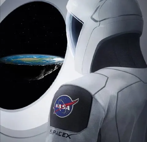 Astronaut Sees Flat Earth