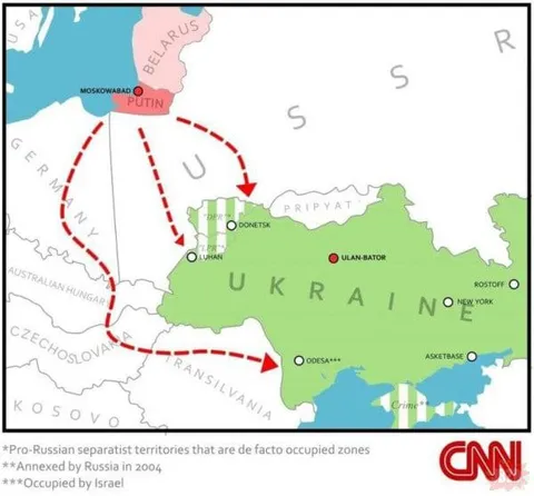 Putin’s Alternate Map of Ukraine