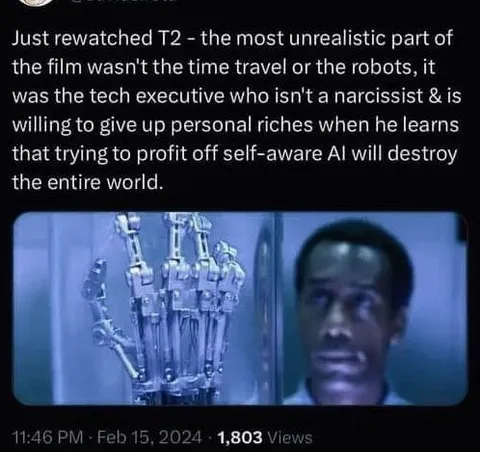 Terminator 2 AI Profit Realism