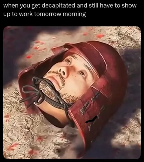 Decapitated but Still Going to Work