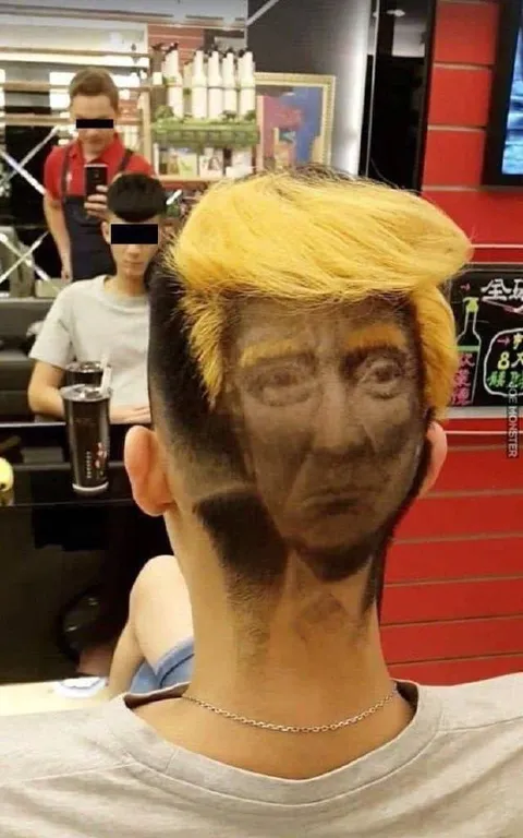 Трамп на затылке