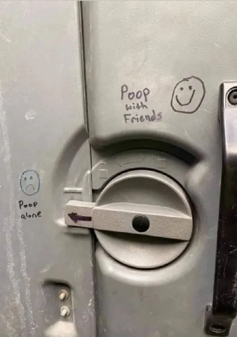 Poop with Friends Door Lock