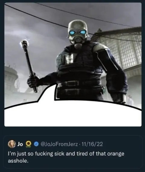 Sick and Tired of That Orange Asshole