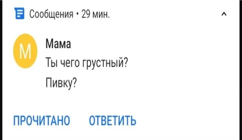 Мама предлагает пивку