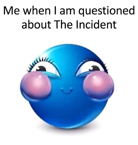 Me When Asked About The Incident