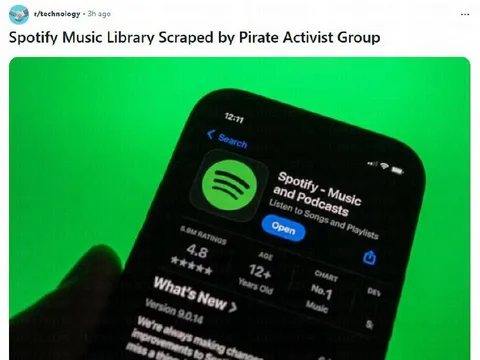 Spotify Music Library Scraped