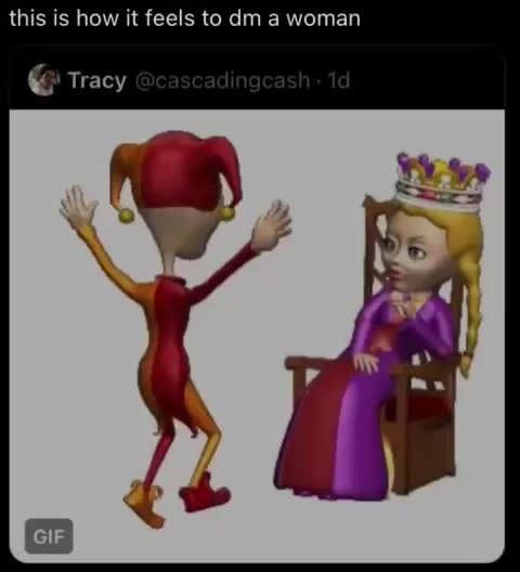 DMing a Woman Feels Like This