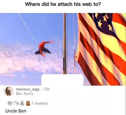 Where Did He Attach His Web