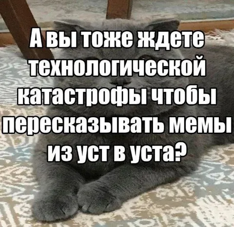 Ждём технологическую катастрофу