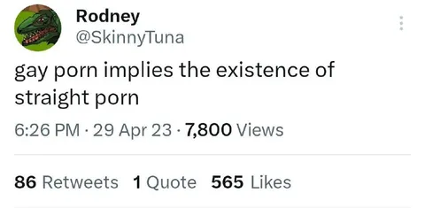 Gay Porn Implies Straight Porn