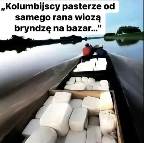 Kolumbijscy pasterze wiozą bryndzę