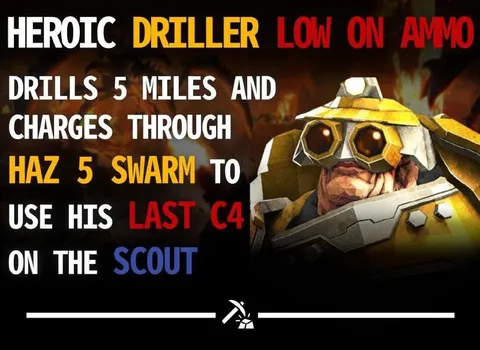 Heroic Driller Low on Ammo