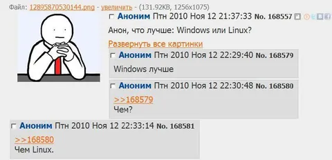 Windows лучше, чем Linux