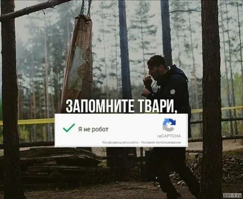 Запомните, твари, я не робот