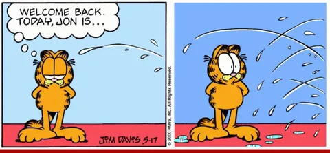 Garfield Welcomes Jon Back