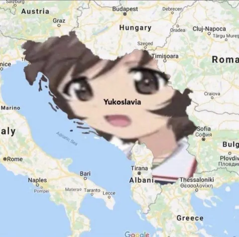 Yukoslavia Anime Map