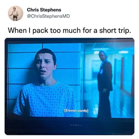 Packing Eleven Pairs of Pants