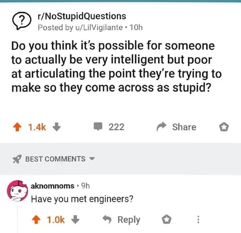 Intelligent but Terrible at Explaining