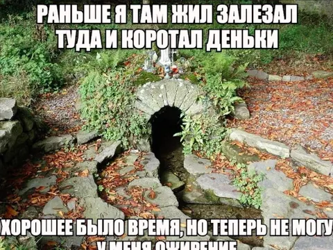 Раньше жил в норе