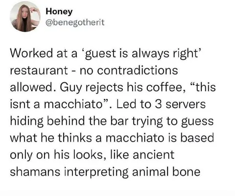 Guessing What a Macchiato Is