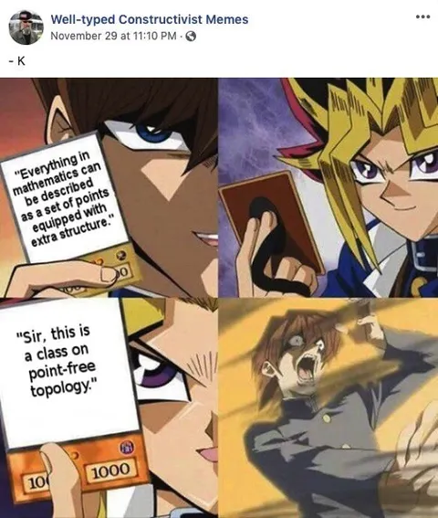 Kaiba Encounters Point-Free Topology