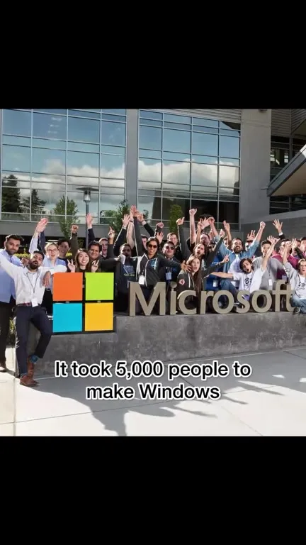 It Took 5,000 People to Make Windows