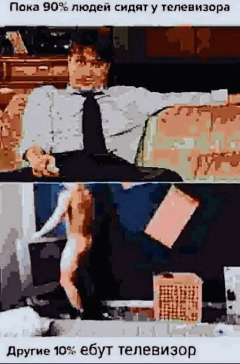 Другие 10% ебут телевизор