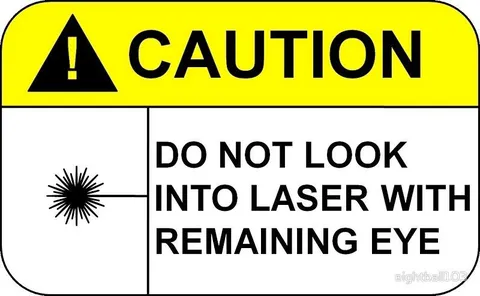 Remaining Eye Laser Warning