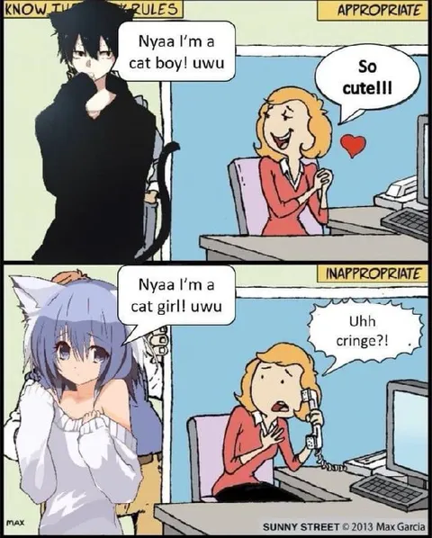 Catboy Appropriate Catgirl Cringe
