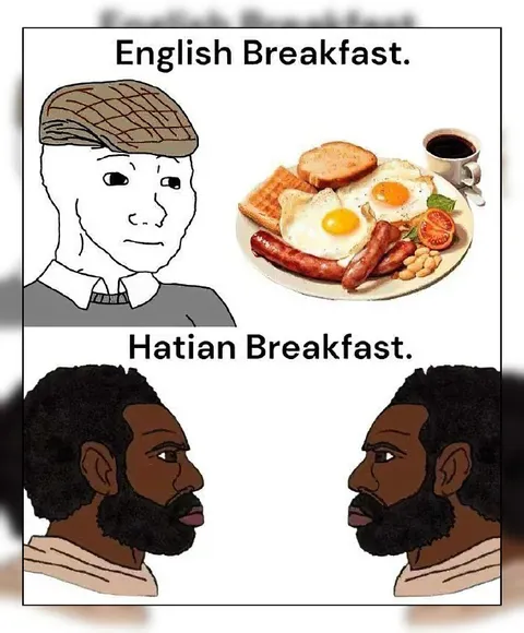 English Breakfast vs Haitian Breakfast