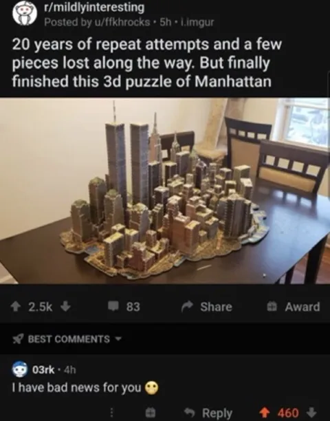 Twenty Years Building Manhattan Puzzle