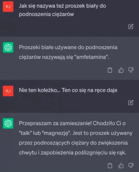 Proszek do podnoszenia ciężarów