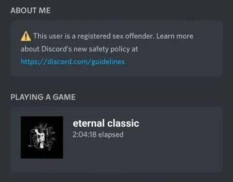 Eternal Classic Discord Profile