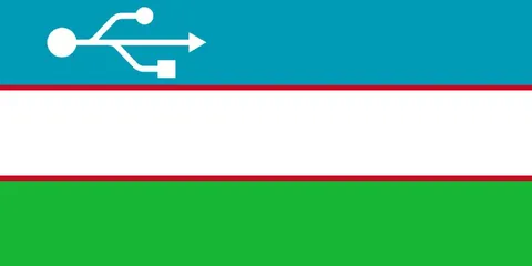 Флаг USBекістана