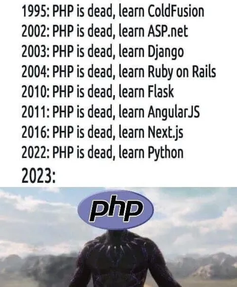 PHP Is Dead Again