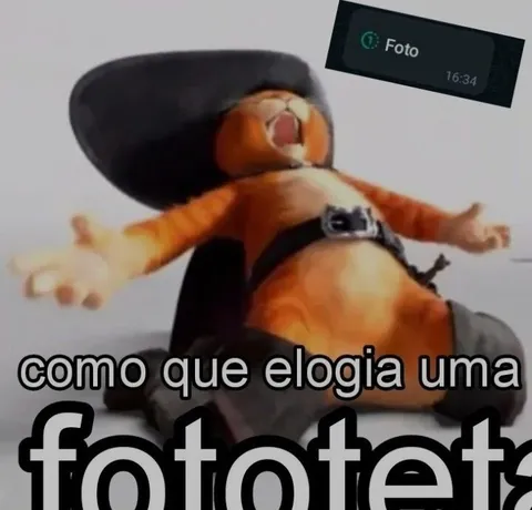 Como que elogia uma fototeta